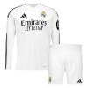 Conjunto (Camiseta+Pantalón Corto) Manga Larga Real Madrid Primera Equipación 2024-25 - Niño